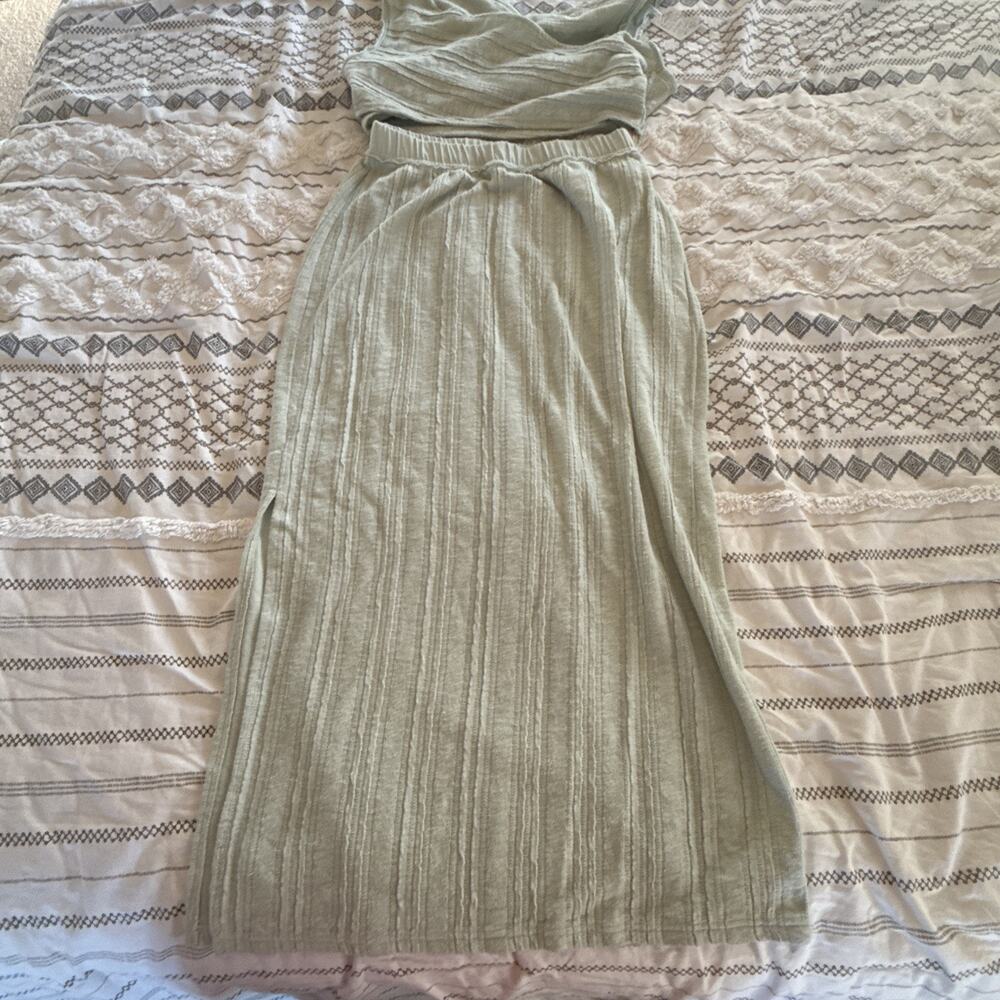 NEW NWT Free People Beach Light Green Aloha Set small - Picture 3 of 8
